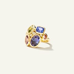Tamara Comolli Julia Ring mit Fancy Tansaniten, Referenz R-JUL-Tan12.8-Clyg