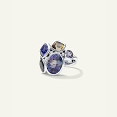 Tamara Comolli Julia Ring mit Fancy Tansaniten, Referenz R-JUL-Tan12.8-Clwg