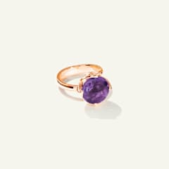 Tamara Comolli Tulip Ring Large mit Amethyst, Referenz R-TUL-l-Am-rg