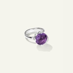 Tamara Comolli Tulip Ring Large mit Amethyst, Referenz R-TUL-l-Am-wg