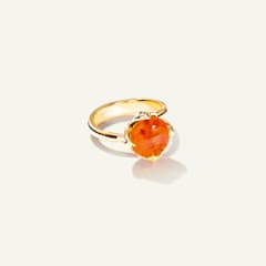 Tamara Comolli Tulip Ring Small mit Mandarin Granat, Referenz R-TUL-s-Man-yg