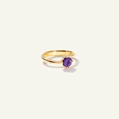 Tamara Comolli Tulip Ring Xs mit Amethyst, Referenz R-TUL-xs-Am-yg