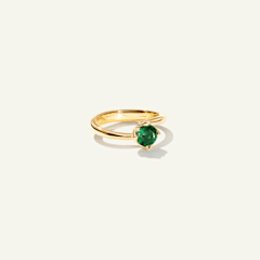 Tamara Comolli Tulip Ring Xs mit Tourmaline Green, Referenz R-TUL-xs-TuGr-yg