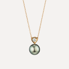 Collier mit Marutea-Zuchtperl-Einhänger, Referenz 5-24796-02