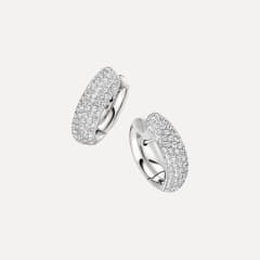 IsabelleFa Navette 13 Pavé Ohrringe, Referenz 04413-3-SCRBR-WG