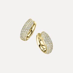 IsabelleFa Navette 13 Pavé Ohrringe, Referenz 04413-3-SCRBR-GG