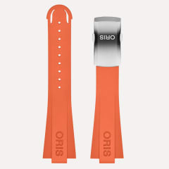 Oris Orangenes Kautschukband, Referenz 07-4-23-41EB