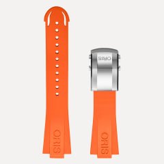 Oris Orangenes Kautschukband, Referenz 07-4-24-67EB