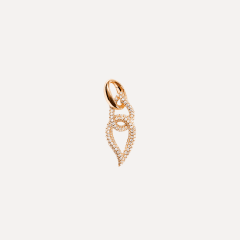 Tamara Comolli Signature Double Drop Link mit Diamant Pavé, Referenz A-SIG-DDr-p-rg