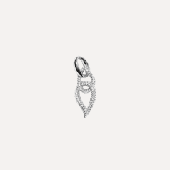 Tamara Comolli Signature Double Drop Link mit Diamant Pavé, Referenz A-SIG-DDr-p-wg