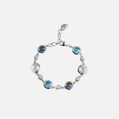 Tamara Comolli Bouton Armband in 'Sky' mit Diamanten, Referenz B-BOU-Sky-Cl-wg
