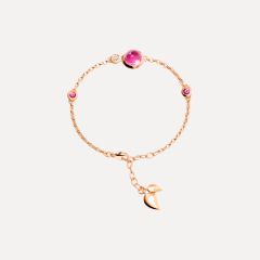 Tamara Comolli Bouton Mini Chain Armband, in 'Blush', Referenz B-BOU-c-Blu-ml-rg