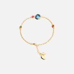 Tamara Comolli Bouton Mini Chain Armband, in 'Candy', Referenz B-BOU-c-Can-sm-yg