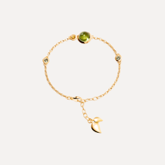 Tamara Comolli Bouton Mini Chain Armband, in 'Rainforest', Referenz B-BOU-c-RF-sm-yg
