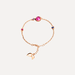 Tamara Comolli Bouton Mini Chain Armband, in 'Wildberry', Referenz B-BOU-c-WB-sm-rg