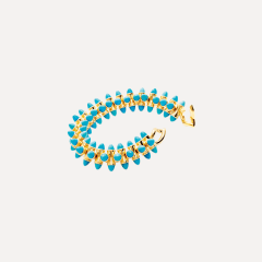 Tamara Comolli Mikado Armband in 'Turquoise', Referenz B-MC-Tur-yg