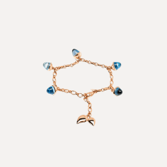 Tamara Comolli Mikado Flamenco Charm Armband in 'Sky', Referenz B-MFL-Ch-Sky-rg