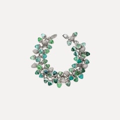 Tamara Comolli Mikado Flamenco Armband mit Paraiba Turmalinen und Diamanten, Referenz B-MFL-Par-p-wg-2A