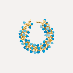 Tamara Comolli Mikado Flamenco Armband in 'Turquoise', Referenz B-MFL-Tur-yg