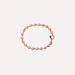 Tamara Comolli Snowflakes Rivière Armband in 'Blush', Referenz B-SF-Riv-Cl-Blu-rg