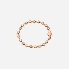 Tamara Comolli Snowflakes Alternating Rivière Armband mit Diamanten, Referenz B-SF-Riv-Cl-alt-rg