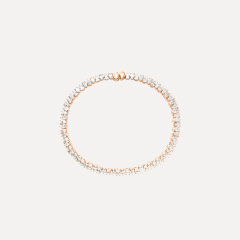 Tamara Comolli Signature Tennisarmband mit tropfenförmigen Diamanten, Referenz B-SIG-T-Cl-rg