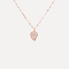 Tamara Comolli Sparkle Drop Kette mit Diamant Pavé, Referenz C-Spa-1-Dr-p-rg-45