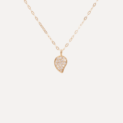 Tamara Comolli Sparkle Drop Kette mit Diamant Pavé, Referenz C-Spa-1-Dr-p-yg-45