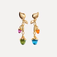 Tamara Comolli Mikado Dangling 2 Acorn Ohrringe in "Candy", Referenz E-M-d-2-Can-yg