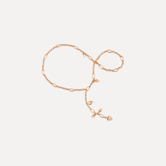 Tamara Comolli Mikado Halskette, 51 cm mit Diamant Pavé, Referenz N-M-Del51-p-rg