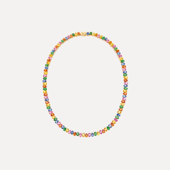 Tamara Comolli Signature Halskette Rivière Pear Shape 'Candy' Sapphires, Referenz N-SIG-R-Can-yg