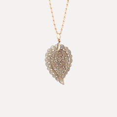 Tamara Comolli India Medium Anhänger mit Grauem Chalcedon, Referenz P-IND-m-Gre-rg