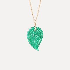 Tamara Comolli India Medium Anhänger mit grünem Onyx, Referenz P-IND-m-Jad-rg