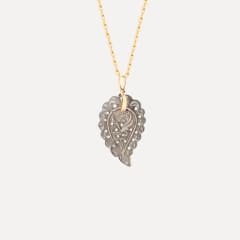 Tamara Comolli India Small Anhänger mit grauem Chalcedon, Referenz P-IND-s-Gre-yg
