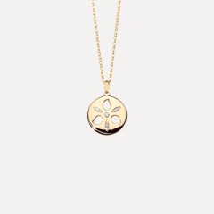Tamara Comolli Sand Dollar Medium Anhänger mit weissen Diamanten, Referenz P-SD-m-yg