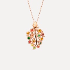 Tamara Comolli Snowflakes Leaf Anhänger in 'Classic' / 'Indian Summer', Referenz P-SF-L-ClIS-rg