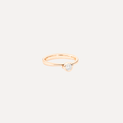 Tamara Comolli Bouton Solitaire Ring mit Diamant, Referenz R-BOU-Sol-Cl-rg