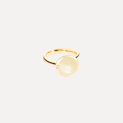 Tamara Comolli Bouton Large Moonstone sand/white Ring, Referenz R-BOU-l-MoSa-yg