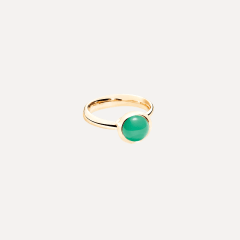 Tamara Comolli Bouton Small Ring mit Chrysopras, Referenz R-BOU-s-Chry-yg