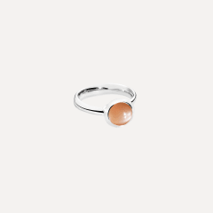 Tamara Comolli Bouton Small Ring mit Braunem Mondstein, Referenz R-BOU-s-MoBr-wg