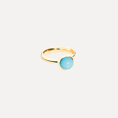Tamara Comolli Bouton Small Ring mit Türkis, Referenz R-BOU-s-Tur-yg