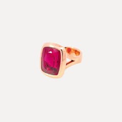 Tamara Comolli Cushion Ring mit Rubellit, Referenz R-CUSH-Rub19.36-rg
