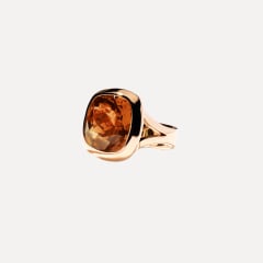 Tamara Comolli Cushion Ring mit Cognac Turmalin, Referenz R-CUSH-TuBr15-rg