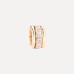 Tamara Comolli Curriculum Vitae 77 Ring mit Diamanten im Princess Cut, Referenz R-CV77-13-PrL-rg