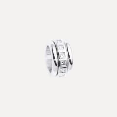 Tamara Comolli Curriculum Vitae 77 Ring mit Diamanten im Princess Cut, Referenz R-CV77-13-PrL-wg