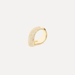 Tamara Comolli Signature Drop Ring mit Diamant Pavé, Referenz R-Dr-p-yg