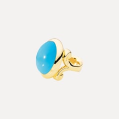 Tamara Comolli Hippie Glam Large Ring mit Türkis, Referenz R-HG-l-Tur-yg