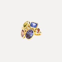 Tamara Comolli Julia Ring mit Fancy Tansaniten, Referenz R-JUL-Tan12.8-Clyg