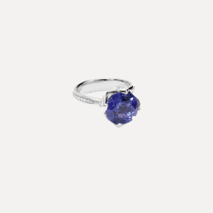 Tamara Comolli Tulip Ring Tanzanite, Referenz R-TUL-Tan5-p-wg