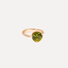Tamara Comolli Tulip Ring Tourmaline green, Referenz R-TUL-TuGr3.2-p-rg